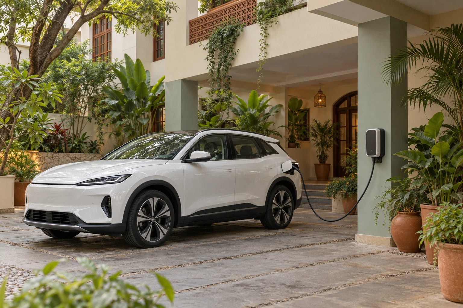 Residential property with a charging area